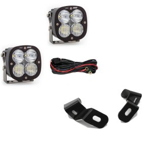 Ram 3500 Light Pods - A-Pillar - Baja Designs - XL 80 Driving Combo - Clear - `19-`27